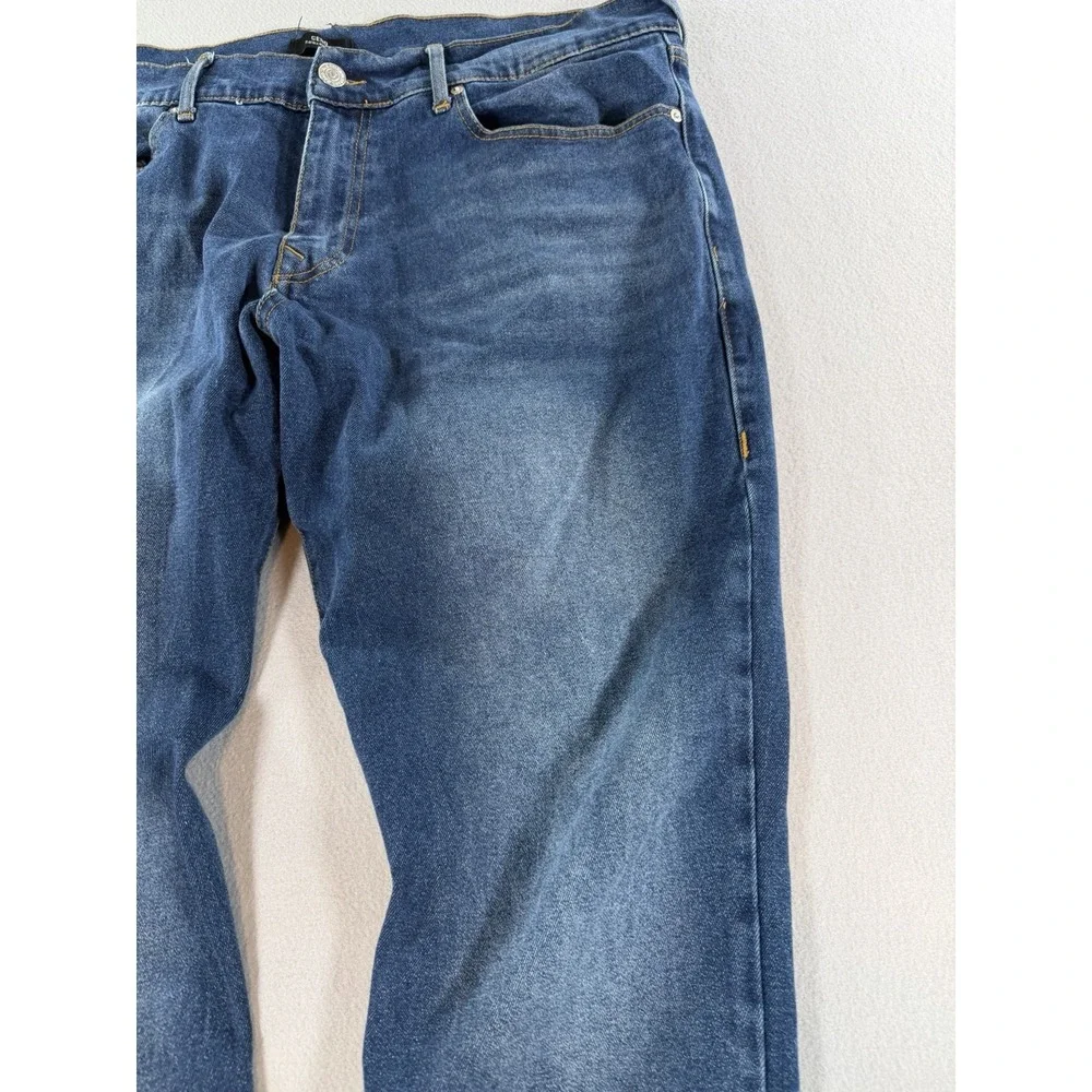 True Religion Jeans Mens Size 40 Blue Medium Wash Straight Leg Stretch Denim